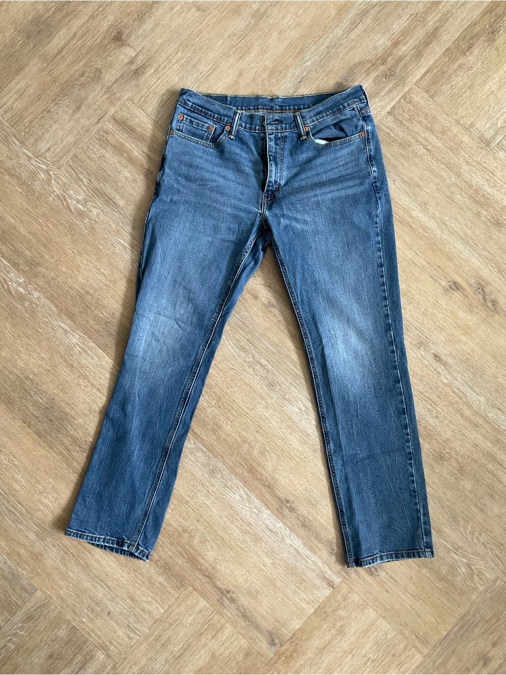 Levi's Men's Blue Straight-Leg Jeans